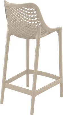 Стул пластиковый полубарный Air 44X51X95 CM бежевый 3