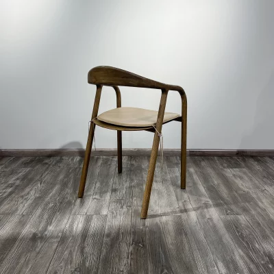 Подушка на стул Лугано из натуральной бежевой кожи 45X46.5X3 CM 6