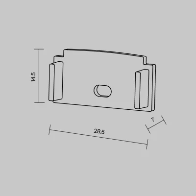 Комплектующие для профиля ALM-6214-EC белый 6