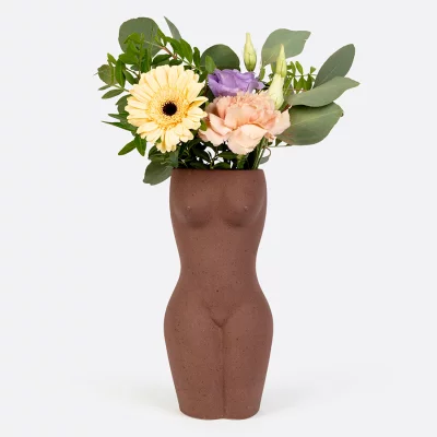 Ваза для цветов body, black, 23 см 6