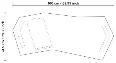 Письменный стол Xenon 160X75X75 CM 8