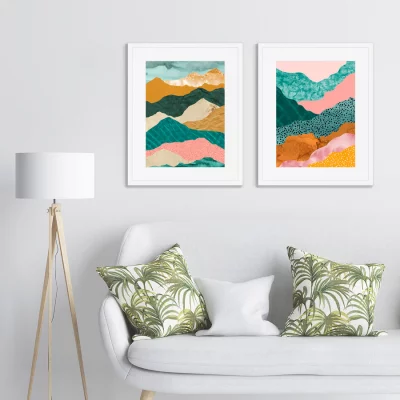 Набор из двух постеров Layered mountains 42X52 / 42X52 CM 4