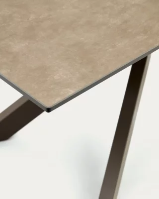 Раздвижной стол Atminda из фарфора и стали с серой отделкой 160X90 CM 4