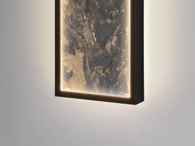 Настенный светодиодный светильник Stone CCT черный 100X15X6 CM 6