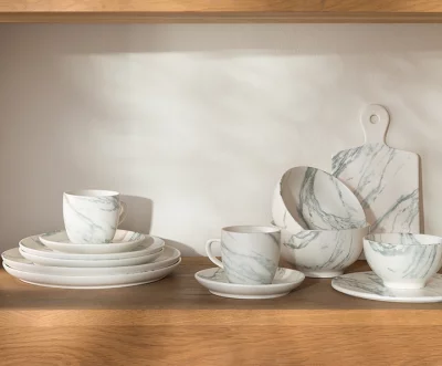 Набор из двух тарелок Marble Ø21 CM 5