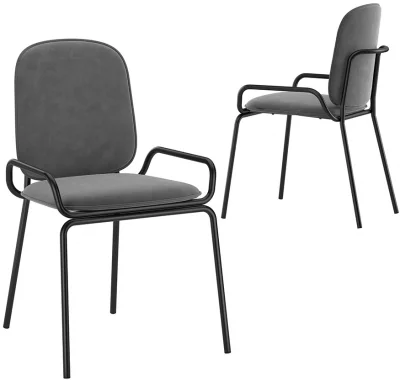 Стул Ror double frame 50X56X82 CM серый 6