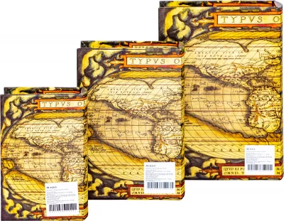 Набор из трёх шкатулок в виде книг Ancient World 21X8X29 / 17X7X24 / 13X5X19 CM 8