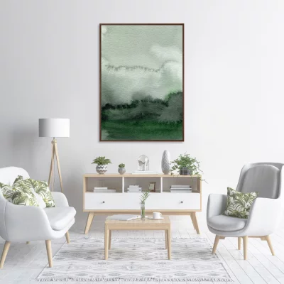 Постер на холсте Fog in the mountains 75X105 CM 3