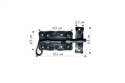 Дверная задвижка малая 9.5X17.5X3 CM 3