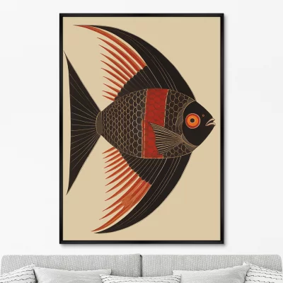 Постер на холсте Angel Fish 75X105 CM 6