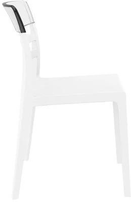 Стул пластиковый Moon 52X57X83 CM белый 5