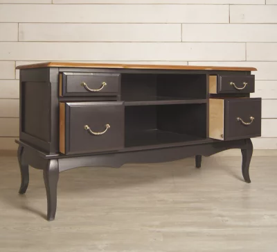 Комод под TV Leontina Black 120X50X34 CM 4