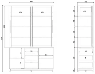 Буфет Case 139X50X210 CM 8