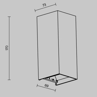 Уличный светильник Drape 7X7X17 CM 8