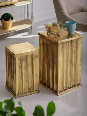 Набор из двух столиков Fatsani 29X29X50 / 24X24X40 CM 6