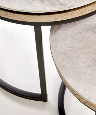 Комплект из двух столиков Itaka 54X54X48 / 44X44X38 CM 4