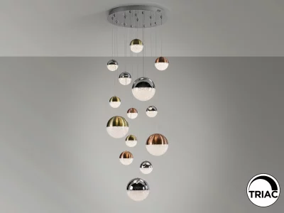 Люстра Sphere 14L разноцветная D60 DIMABLE 60X180 CM 7