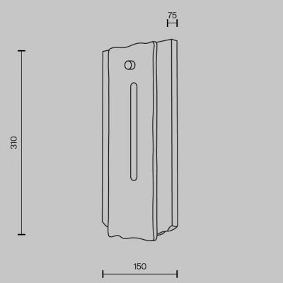 Настенный светильник Ventana 15X8X31 CM 6