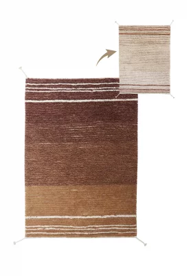 Хлопковый двусторонний ковёр Twin Toffee 120X160 CM 12