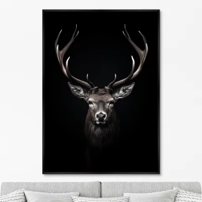 Постер на холсте Deer in the dark 75X105 CM 6
