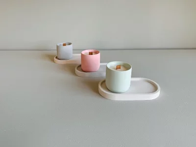 Гипсовая подставка Elips бежевый 19X10X2 CM 3