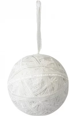 Набор из трёх ёлочных украшений White Elegance Ø10 CM 3