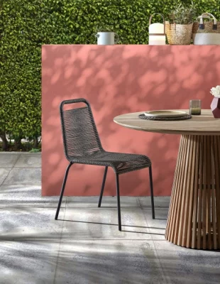 Стильный штабелируемый стул Lambton 56X59X84 CM чёрного цвета 7