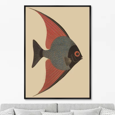 Постер на холсте Angel Fish 75X105 CM 6