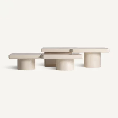 Набор из двух журнальных столиков Novara 151X73X43 / 151X73X34 CM 4