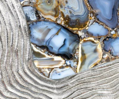 Кофейный столик Agate 77X70X38 CM 5