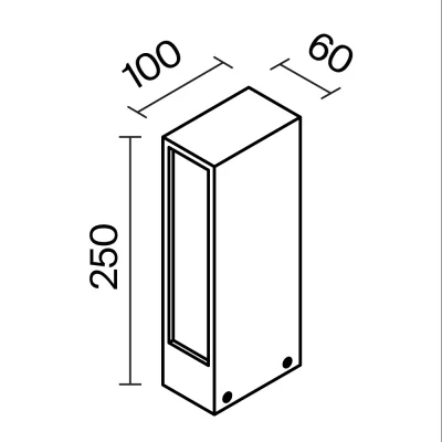 Ландшафтный светильник Хоф 10X6X25 CM 10