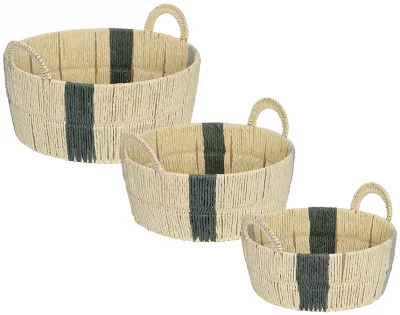 Корзина плетеная Bodhran Sage Ethnic 33X33X21 CM 4