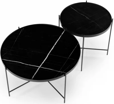 Комплект из двух столиков Julieta 70X70X40 / 48X48X47 CM 3