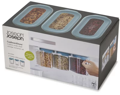 Набор из 3 подвесных контейнеров для хранения Cupboardstore 1300 ml тёмный опал 12