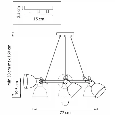 Подвесная люстра Acrobata 77X77X30 CM 5