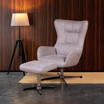 Кресло с оттоманкой Andrea 73X84X107 / 48X42X44 CM 4