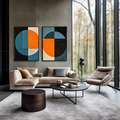 Набор из двух постеров на холсте The focus 75X105 / 75X105 CM 4