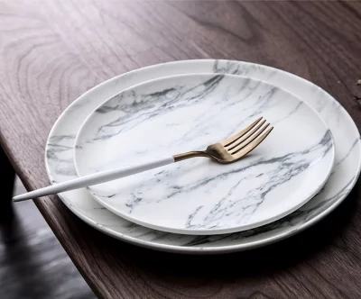 Набор из двух тарелок Marble Ø21 CM 8
