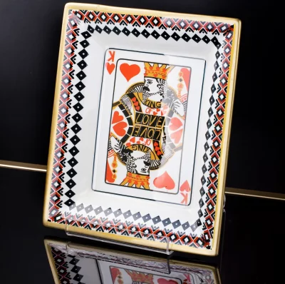 Блюдо декоративное Poker 19X16X4 CM 4