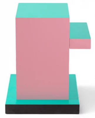 Вспомогательный столик Supersidetable Red Grid 48X42X55 CM 3