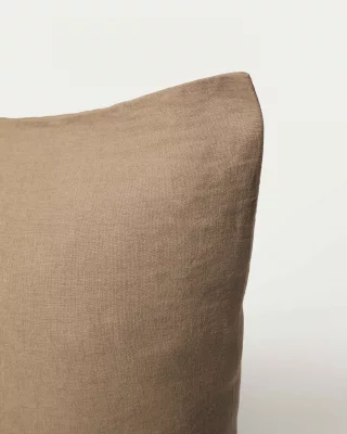 Коричневая наволочка из льняной смеси Simmel 45X110 CM 5