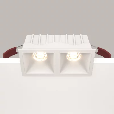Встраиваемый светильник Alfa LED квадратный белый 5