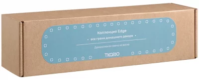 Свеча декоративная Edge 5X5X26 CM бирюзового цвета 3