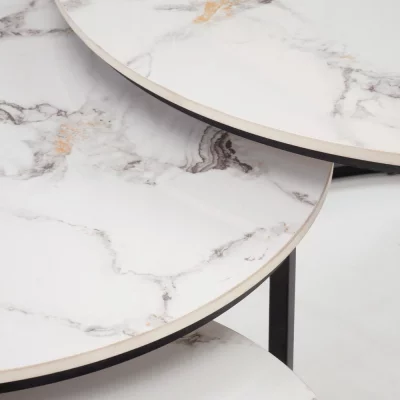 Комплект из трёх столиков Gilda 80X80X50 / 60X60X45 / 45X45X40 CM 6