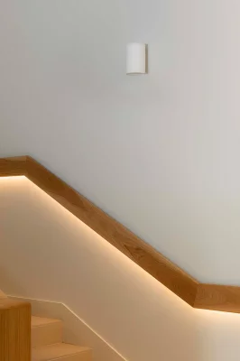 Белый круглый настенный светильник 1xGU10 6.5X8X10 CM 6