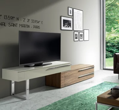Тумбочка под телевизор из двух частей CPM 152X45X53 / 152X45X35 CM 5