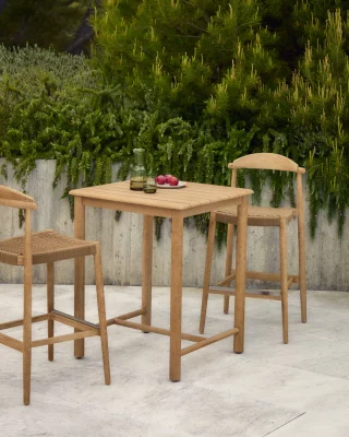 Садовый стол Sori из массива акации FSC 100% 78X78 CM 3