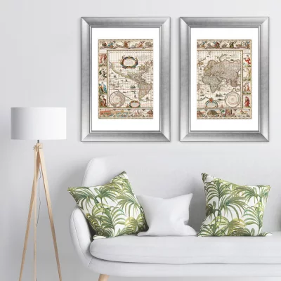 Диптих Nova totius terrarum orbis 51X71 / 51X71 CM 5