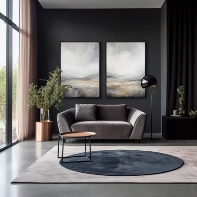 Диптих Grey Foothills 75X105 / 75X105 CM 4