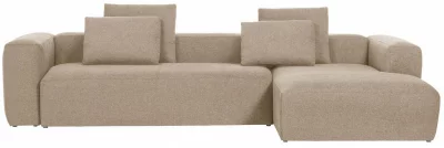 Угловой диван Block 330X174X79 CM бежевого цвета 4